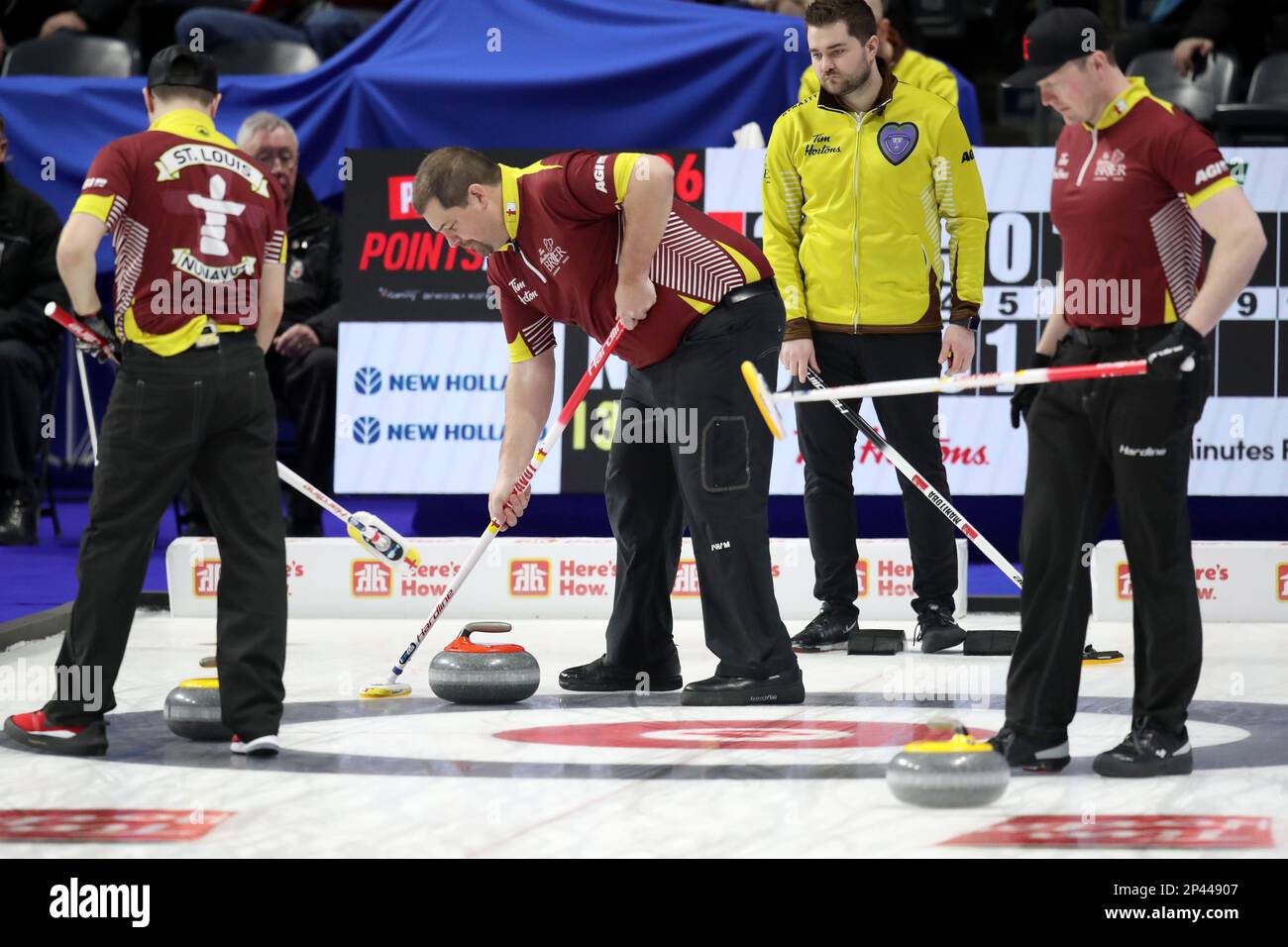 London, Kanada. 05. März 2023. Jake Higgs vom Team Nunavut. Kredit: Luke Durda/Alamy Live News Stockfoto