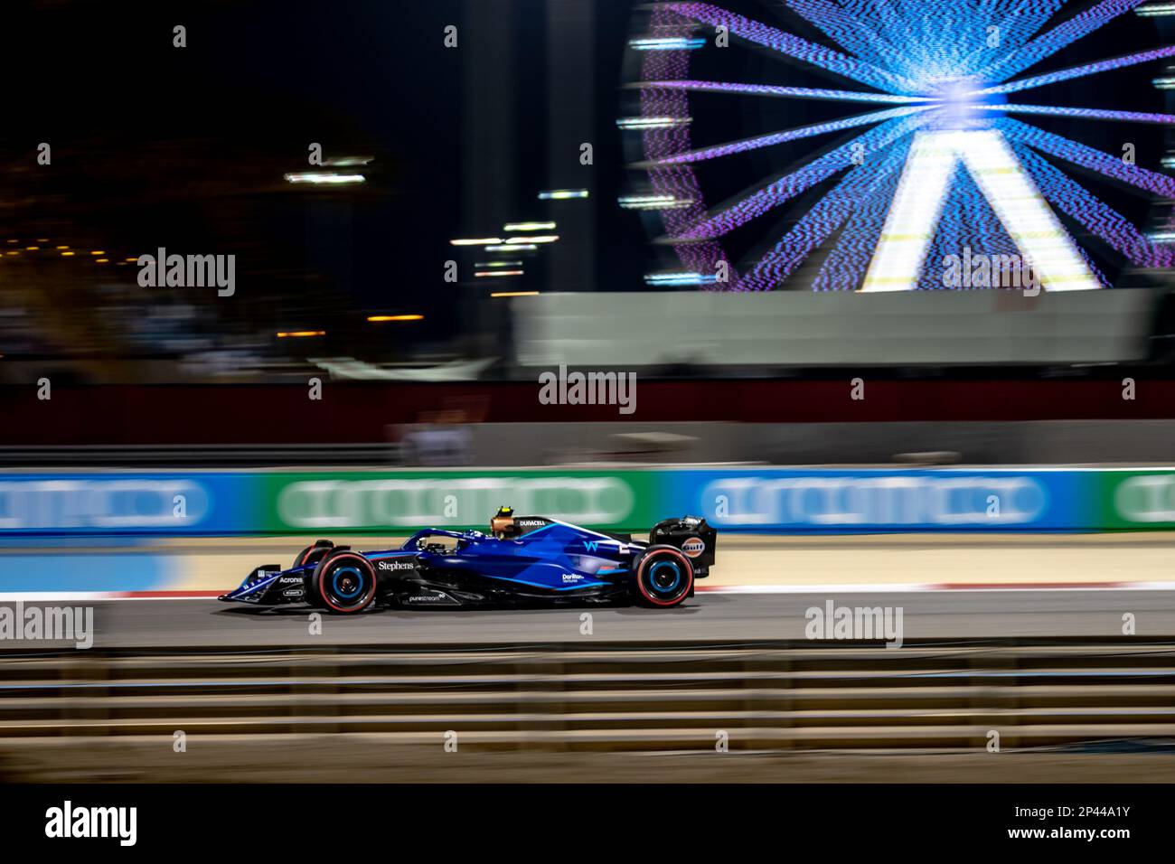 Sakhir, Bahrain. , . Weltmeisterschaft F1 2023. Bahrain GP. Nr. 2, Logan SarSergeant, USA, Team Williams F1 FW44, Mercedes EngineMANAMA, BAHRAIN, Sakhir Circuit, 5. März 2023: #2, Logan SarSergeant, USA, Team Williams F1 FW44, Mercedes-Lok während des Formel-1-Grand Prix von Bahrain auf der internationalen Rennstrecke in der Nähe von Manama in der Stadt Sakhir am 05. März. 2023. Formel 1 - F1 Motorsport, gebührenpflichtiges Bild, Foto und Copyright © Cristiano BARNI/ ATP images (BARNI Cristiano /ATP/SPP) Kredit: SPP Sport Press Photo. Alamy Live News Stockfoto