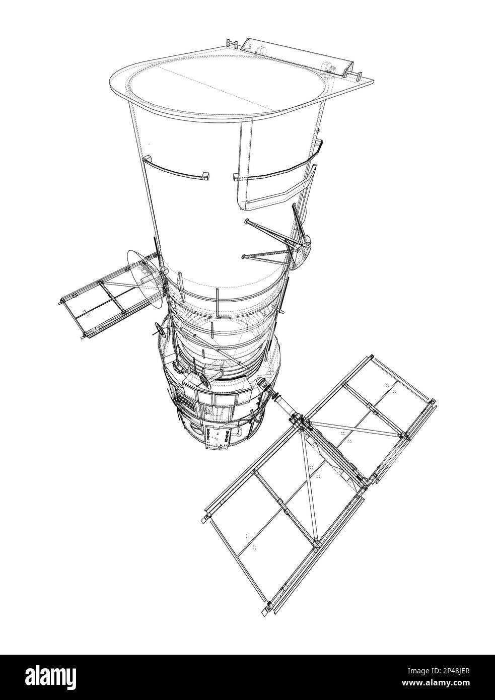 Hubble-Weltraumteleskop. Sattellit Stockfoto