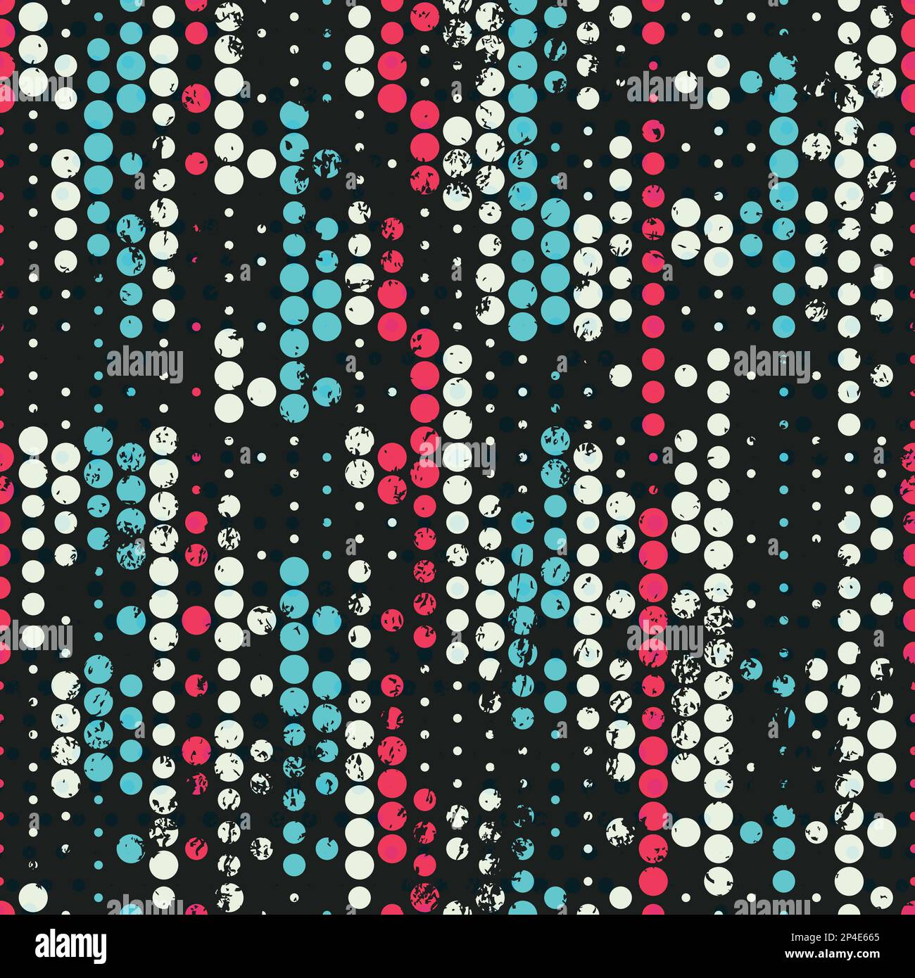 Grunge Circles nahtloses Muster Stock Vektor