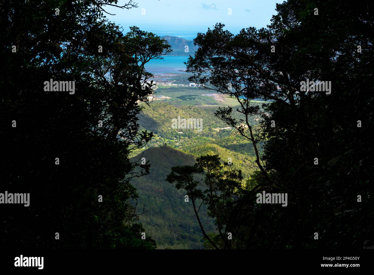 Wanderung zum Berg Koghi Dumbéa Neukaledonien Stockfoto