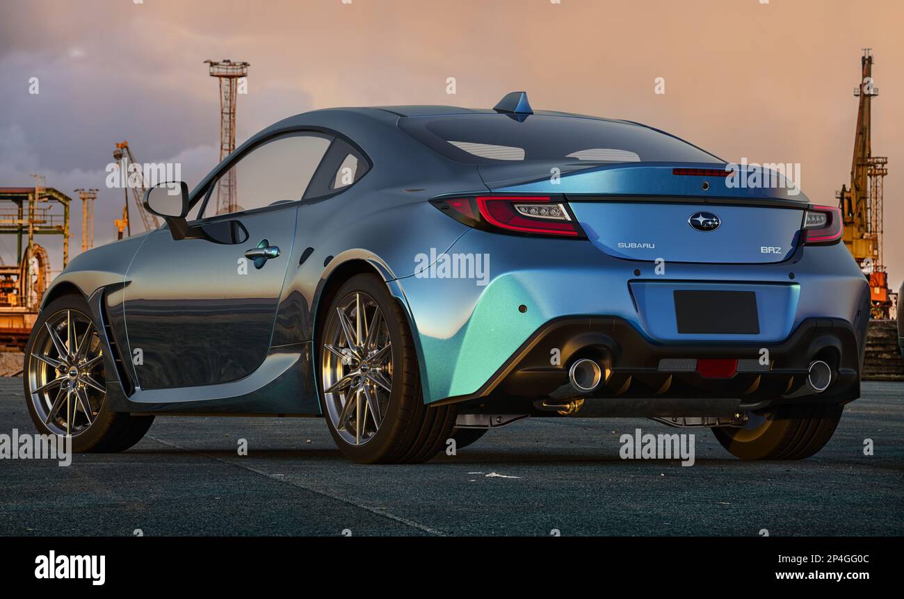 Subaru BRZ - Hochleistungs-Sportwagen Stockfoto
