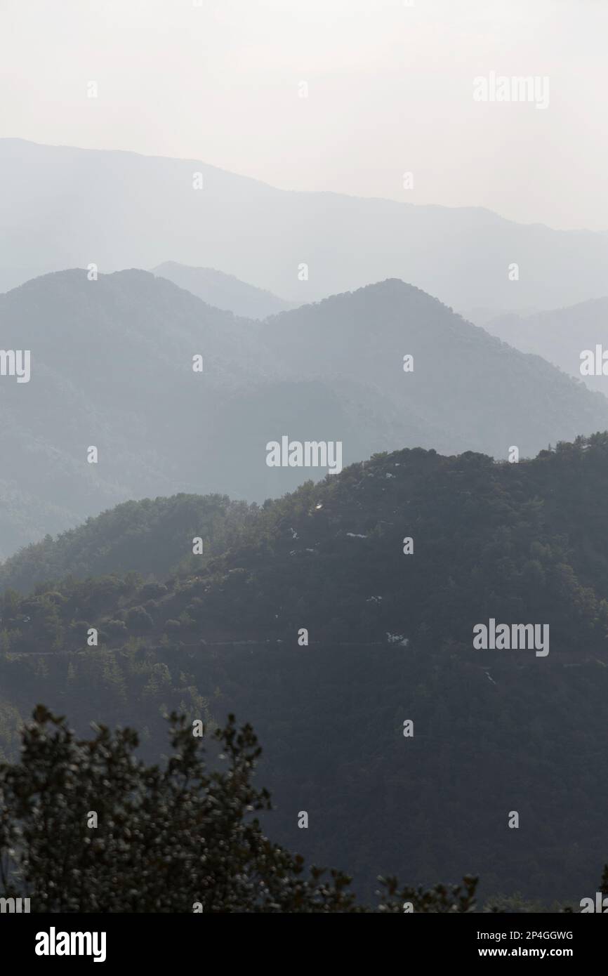 Zypern, Troodos-Berge. Stockfoto