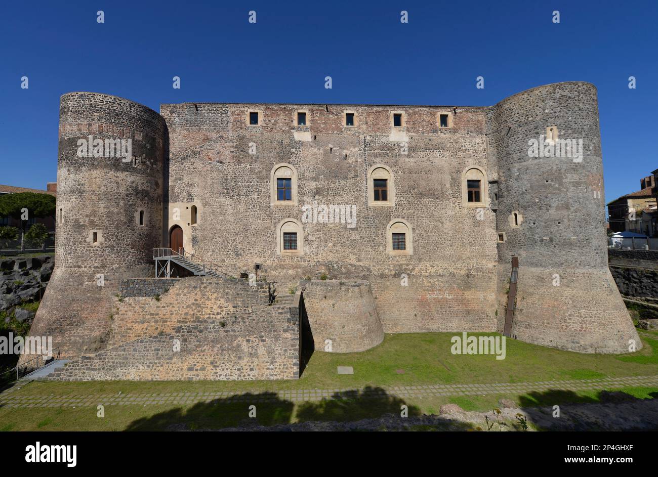 Castello Ursino, Piazza Federico di Svevia, Catania, Sizilien, Italien Stockfoto