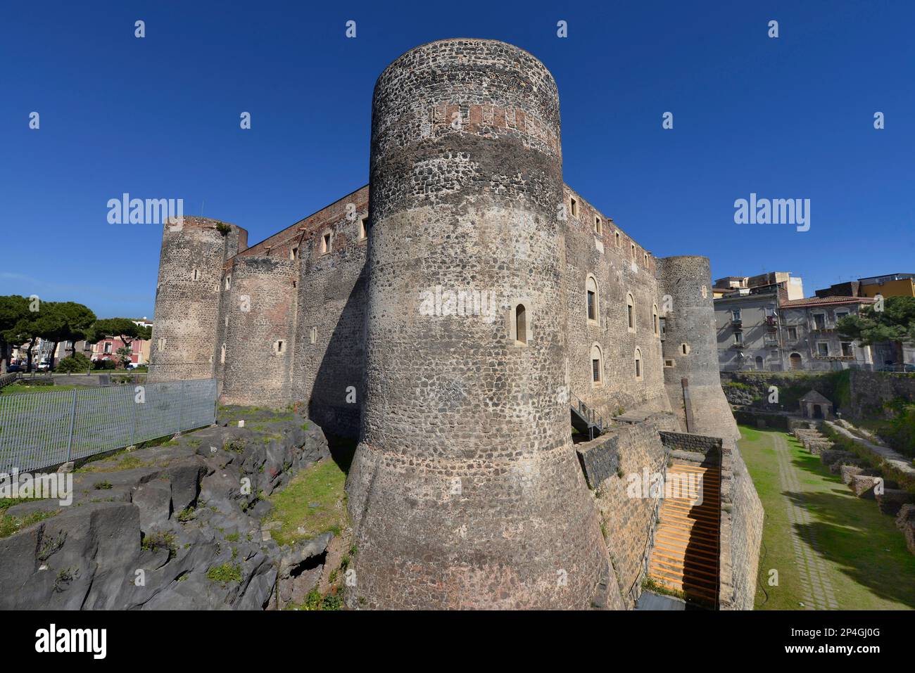 Castello Ursino, Piazza Federico di Svevia, Catania, Sizilien, Italien Stockfoto