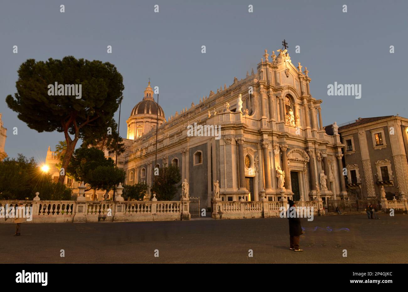 Dom, Piazza Duomo, Catania, Sizilien, Italien Stockfoto