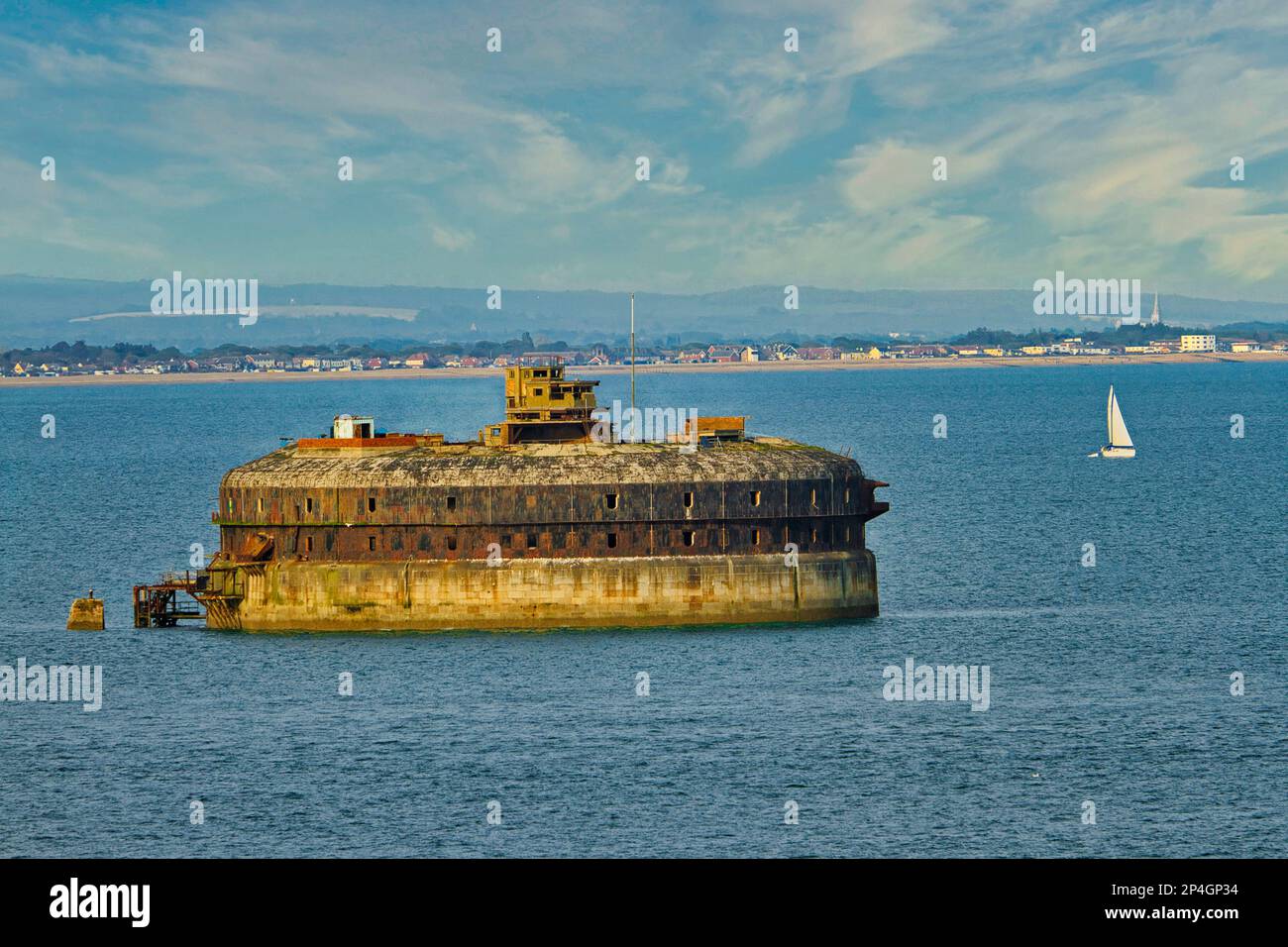 Solent Fort Portsmouth UK Stockfoto