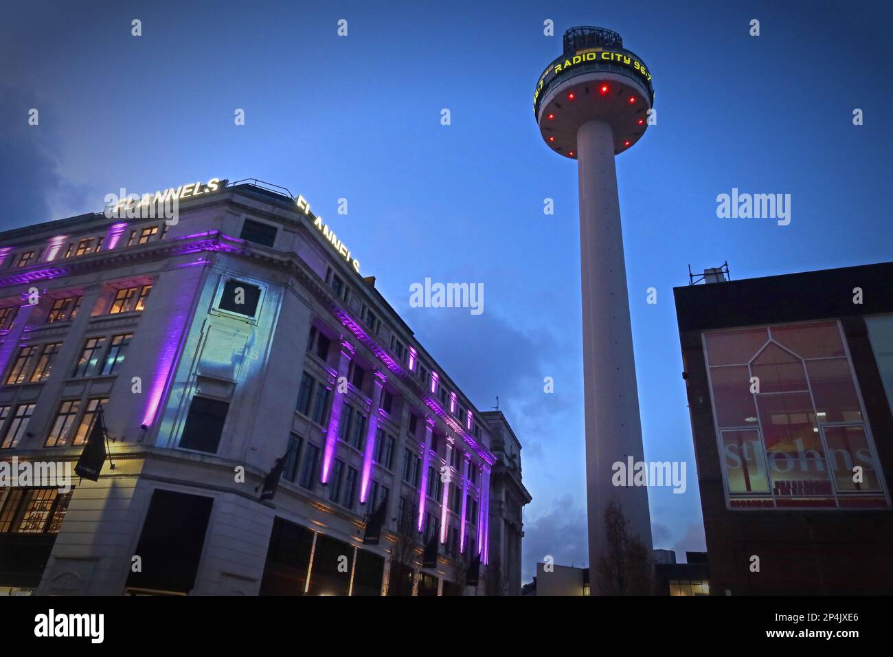 Flannels Flagship Liverpool Store, 15 Parker Street, Liverpool, Merseyside, England, UK, L1 1DJ Stockfoto