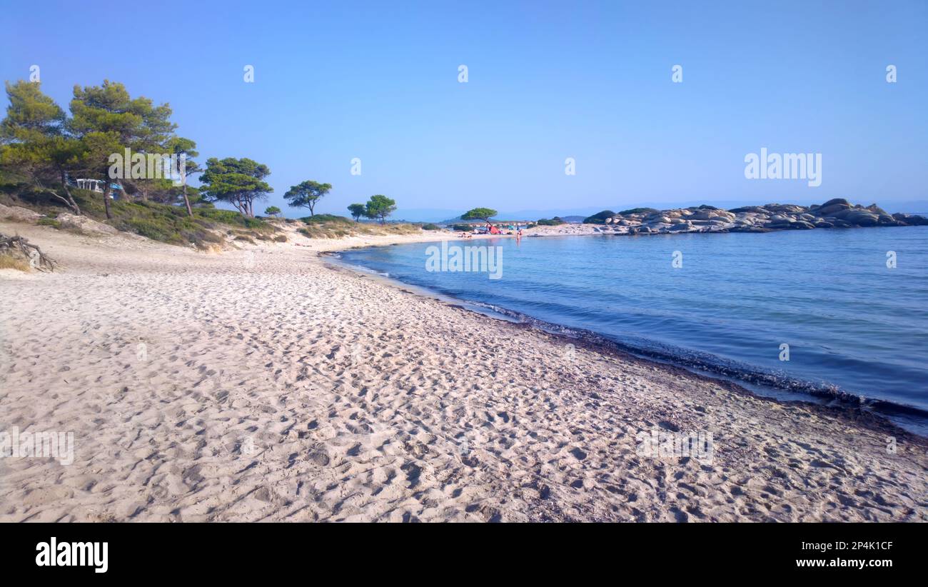 Karidi Beach in Vourvourou, Sithonia - Griechenland Stockfoto