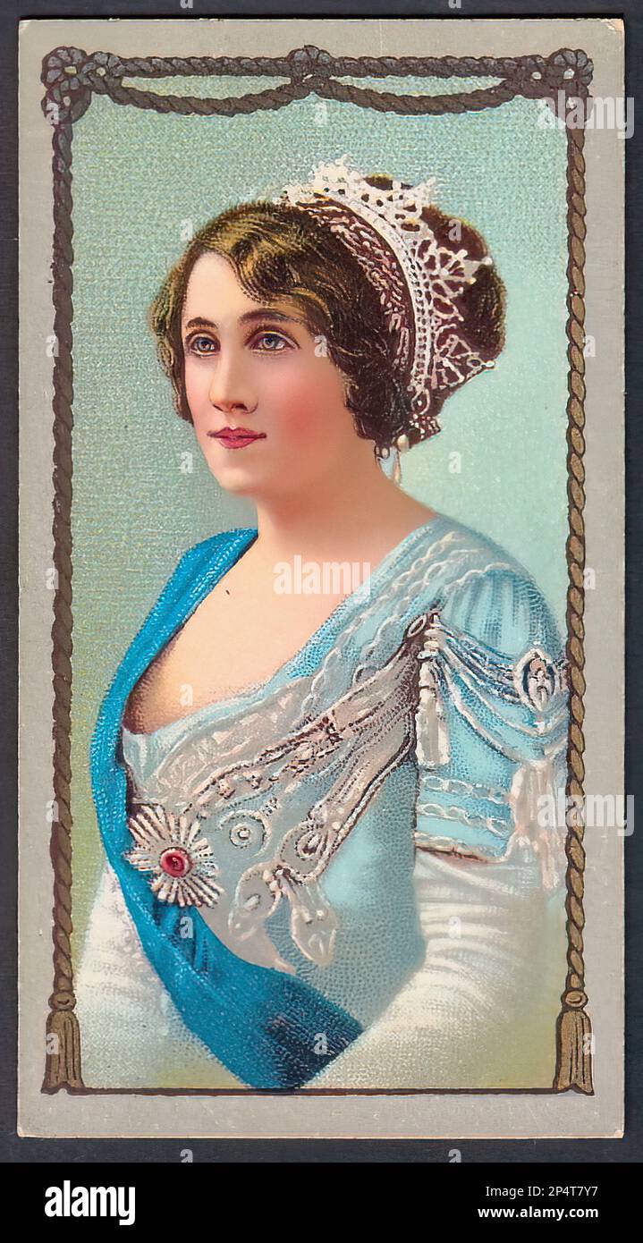 Porträt der Schauspielerin Miss Julia Neilson - alte Zigarettenkarte Stockfoto