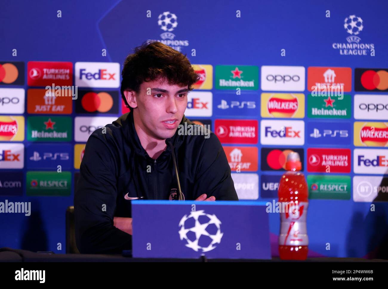 Joao Felix von Chelsea während einer Pressekonferenz auf der Stamford Bridge, London. Foto: Montag, 6. März 2023. Stockfoto