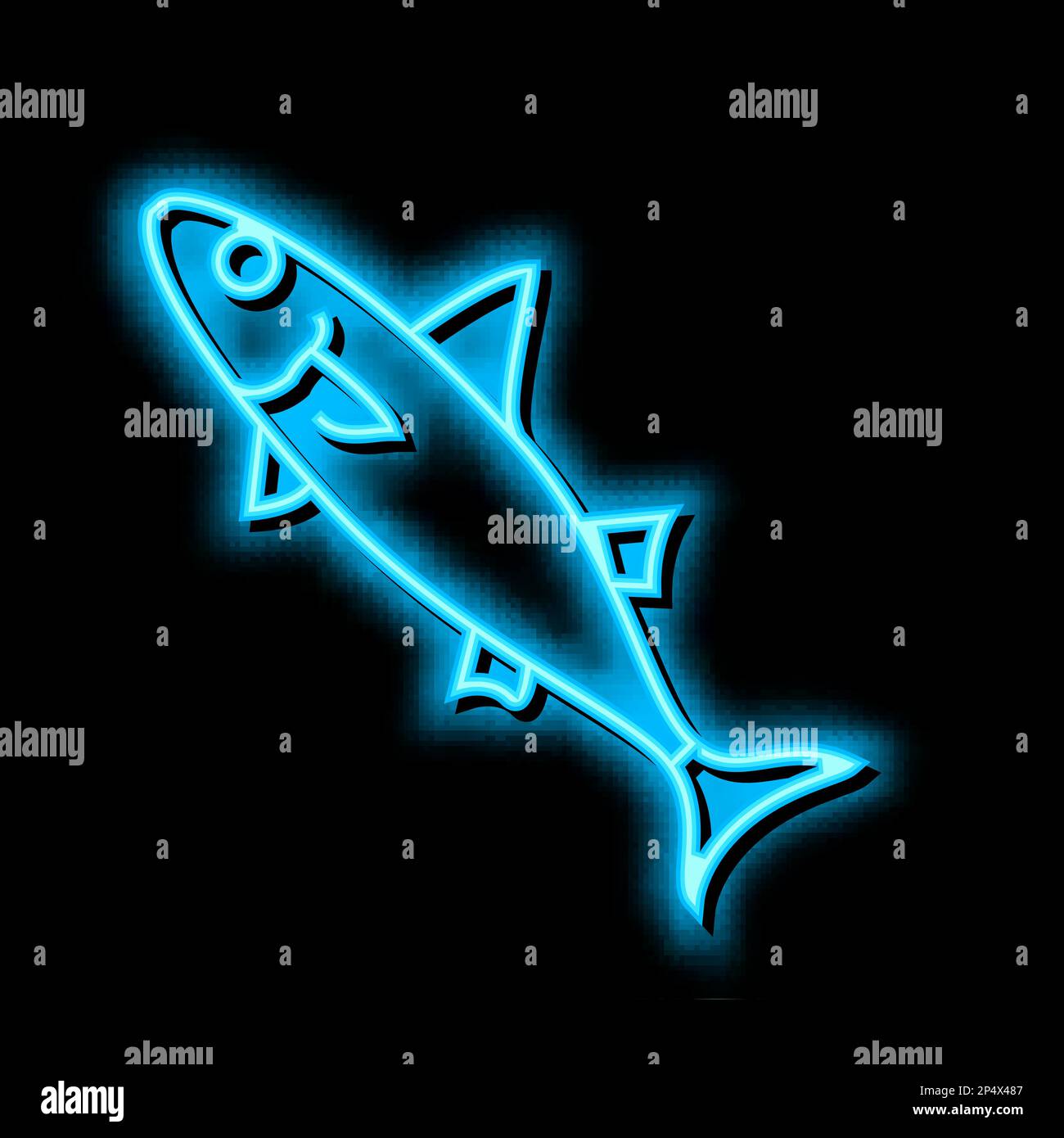 Abbildung des Leuchtsymbols für Chub Mackerel Stock Vektor