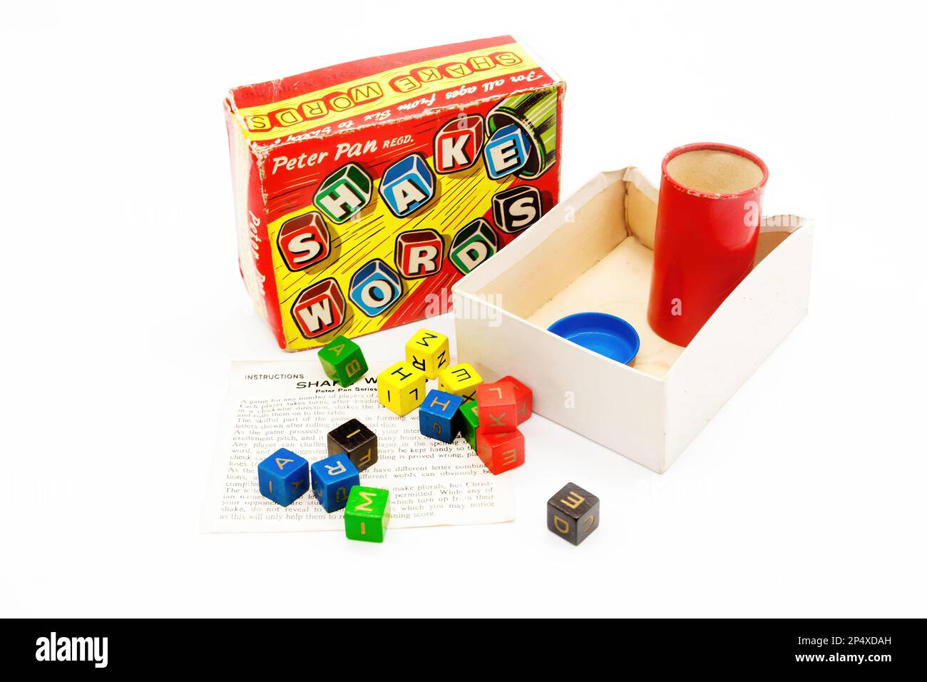 Klassische Wortschreibspiele Kan-U-go Kreuzworträtsel-Spiel Stockfoto