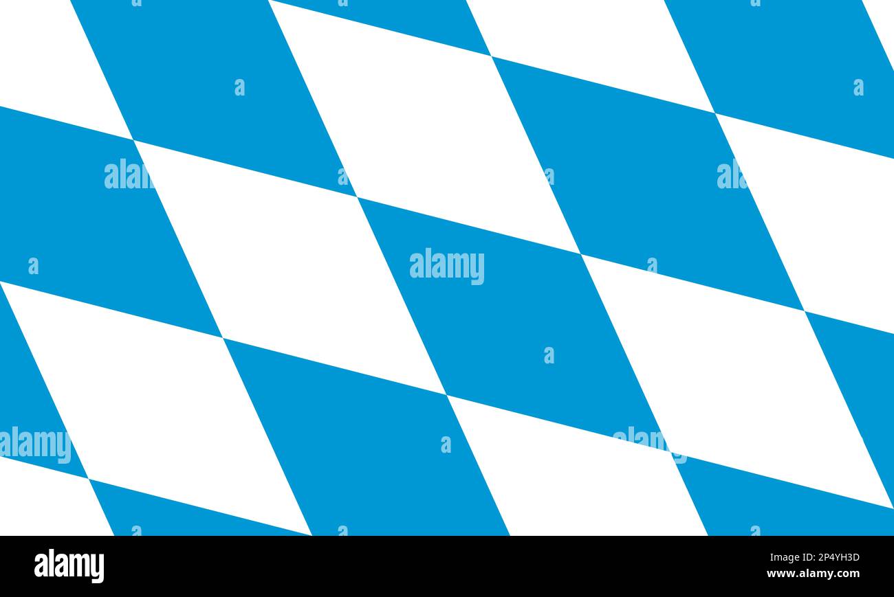 Staatsflagge des Freistaates Bayern Stockfoto