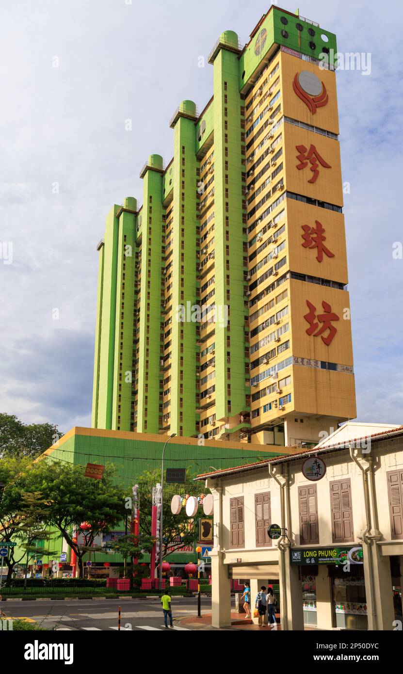 People's Park Complex, Chinatown, Singapur Stockfoto