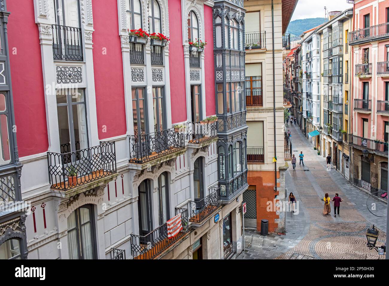 María Muñoz Straße, Altstadt (Casco Viejo), Bilbao, Spanien Stockfoto
