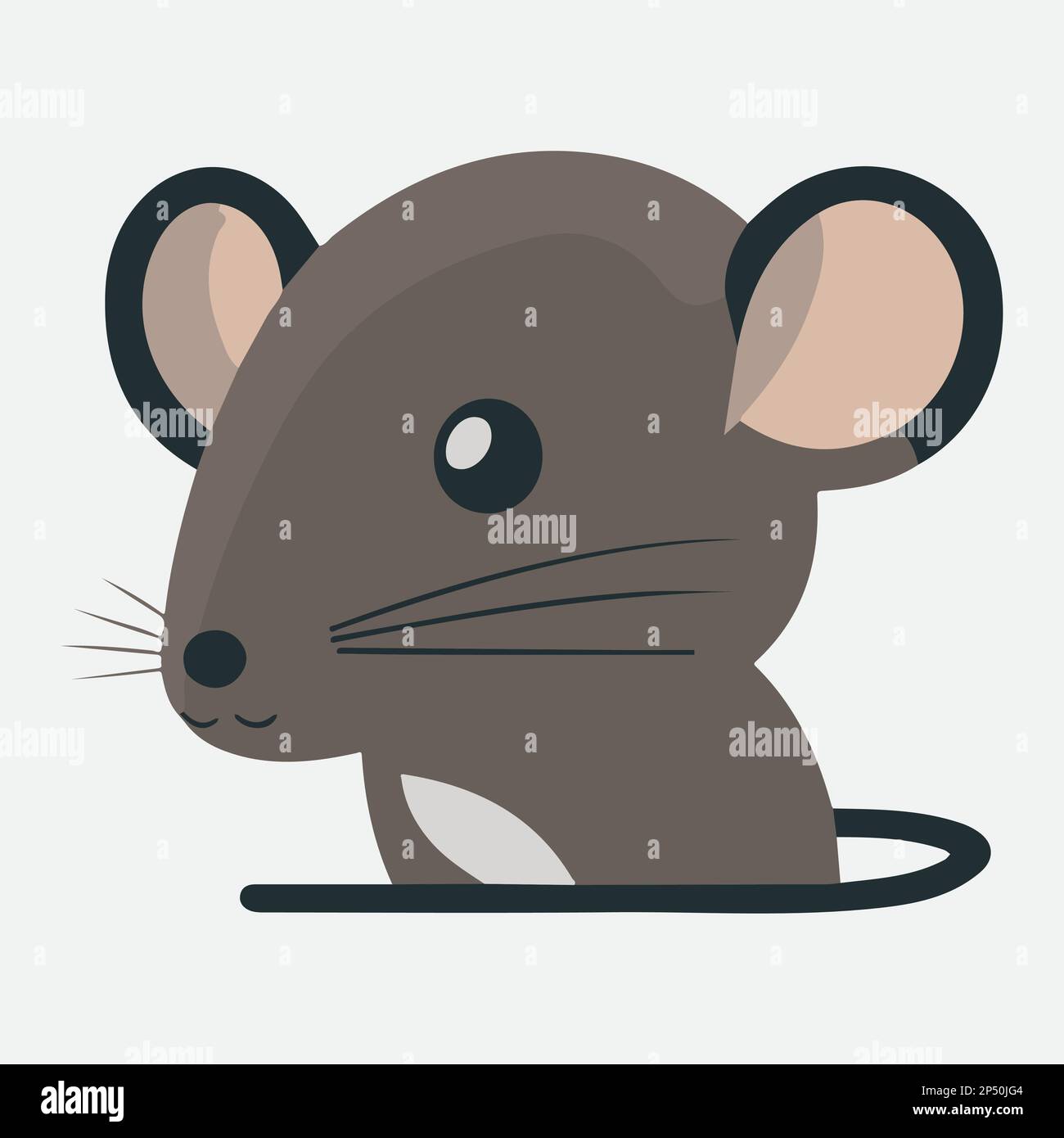 Maussymbol, Ratte, Mäuse, dünne Strichsymbole für Web und Mobiltelefon Stock Vektor