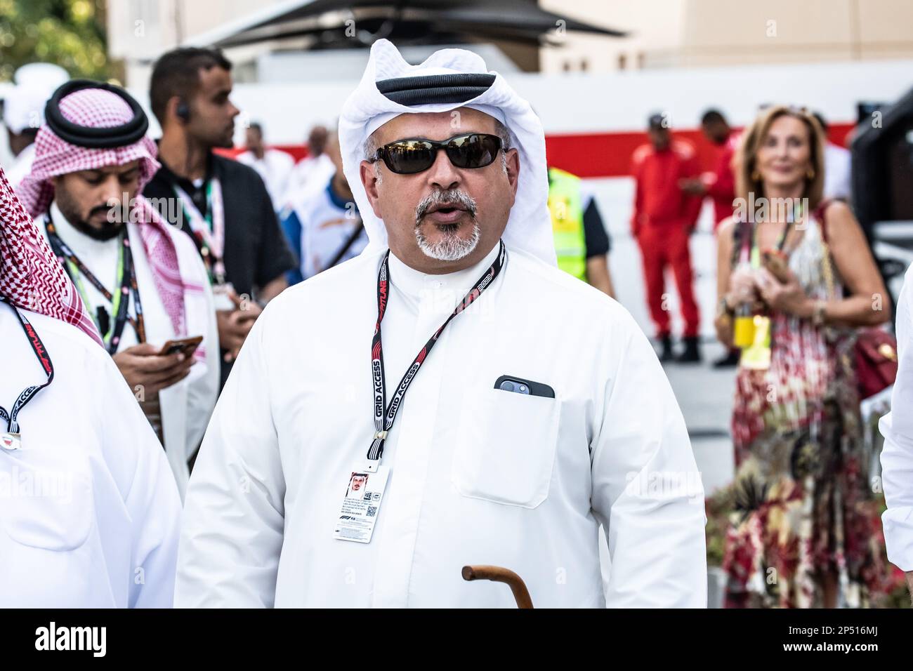 Sakhir, Bahrain. , . Weltmeisterschaft F1 2023. Bahrain GP. Prinz Salman bin Hamad Al Khalifa Kronprinz des Königreichs Bahrain.MANAMA, BAHRAIN, Sakhir Circuit, 5. März 2023: S.K.H. Prinz Salman bin Hamad Al Khalifa Kronprinz des Königreichs Bahrain während des Formel-1-Grand Prix von Bahrain auf der Bahrain International Circuit in der Nähe von Manama in der Stadt Sakhir am 05. März. 2023. Formel 1 - F1 Motorsport, gebührenpflichtiges Bild, Foto und Copyright © Cristiano BARNI/ ATP images (BARNI Cristiano /ATP/SPP) Kredit: SPP Sport Press Photo. Alamy Live News Stockfoto
