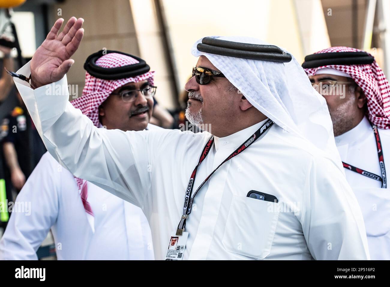 Sakhir, Bahrain. , . Weltmeisterschaft F1 2023. Bahrain GP. Prinz Salman bin Hamad Al Khalifa Kronprinz des Königreichs Bahrain.MANAMA, BAHRAIN, Sakhir Circuit, 5. März 2023: S.K.H. Prinz Salman bin Hamad Al Khalifa Kronprinz des Königreichs Bahrain während des Formel-1-Grand Prix von Bahrain auf der Bahrain International Circuit in der Nähe von Manama in der Stadt Sakhir am 05. März. 2023. Formel 1 - F1 Motorsport, gebührenpflichtiges Bild, Foto und Copyright © Cristiano BARNI/ ATP images (BARNI Cristiano /ATP/SPP) Kredit: SPP Sport Press Photo. Alamy Live News Stockfoto