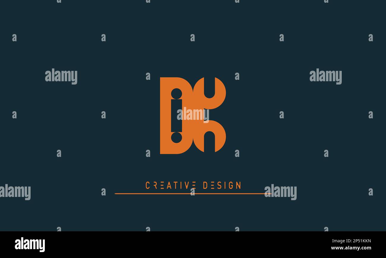 Alphabet Buchstaben Initialen Monogramm Logo DK , KD Stock Vektor