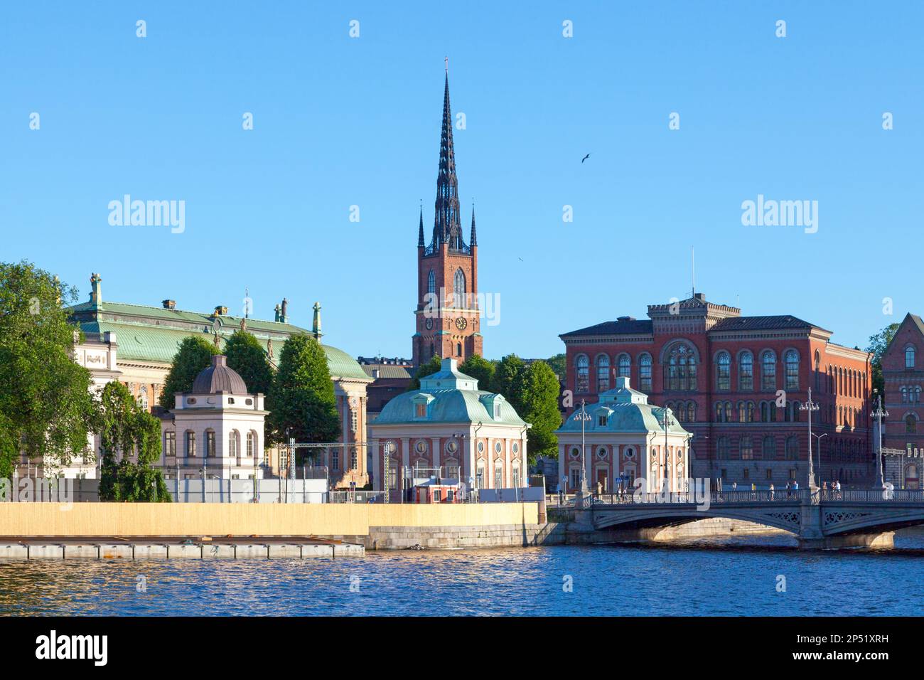 Stockholm, Schweden - Juni 22 2019: Das Haus des Adels, das Alte Nationalarchiv und die Norstedts. Stockfoto