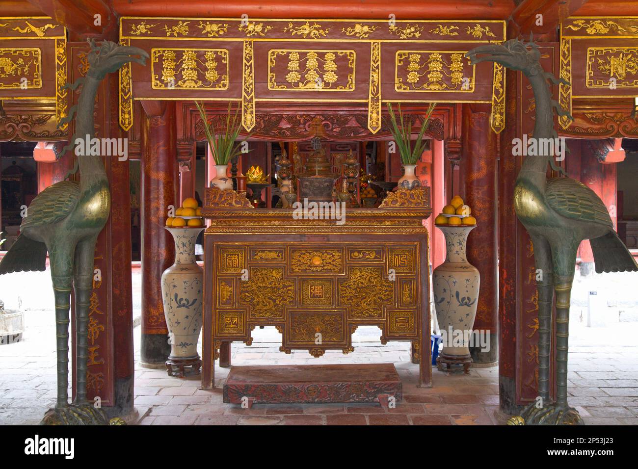 Vietnam, Hanoi, Temple of Literature, Stockfoto