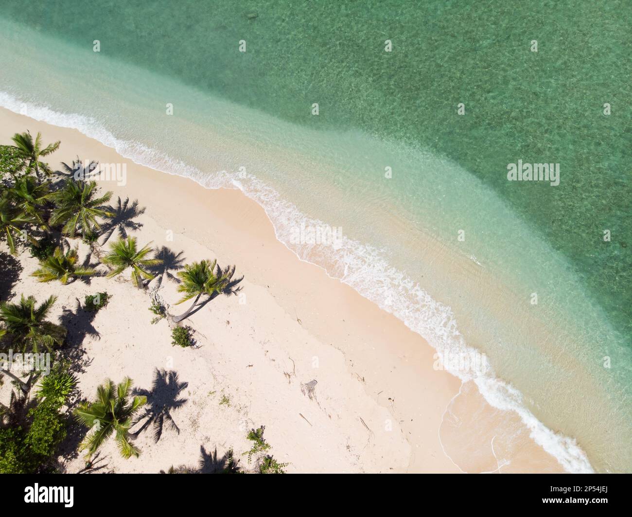 Arial Blick auf Fidschi Beach Stockfoto