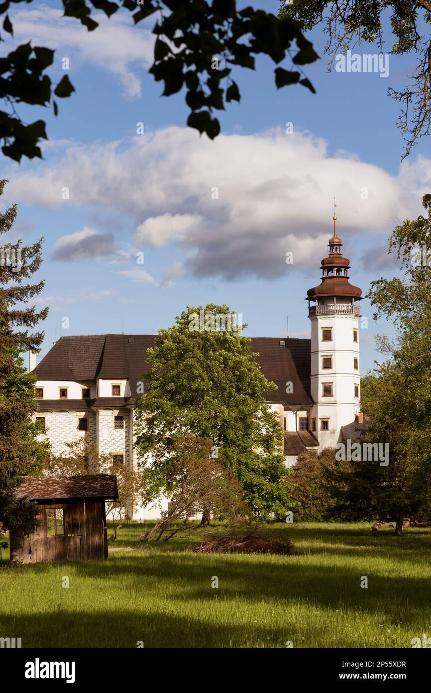 Schloss Velke Losiny in Nordmähren, Tschechische Republik Stockfoto