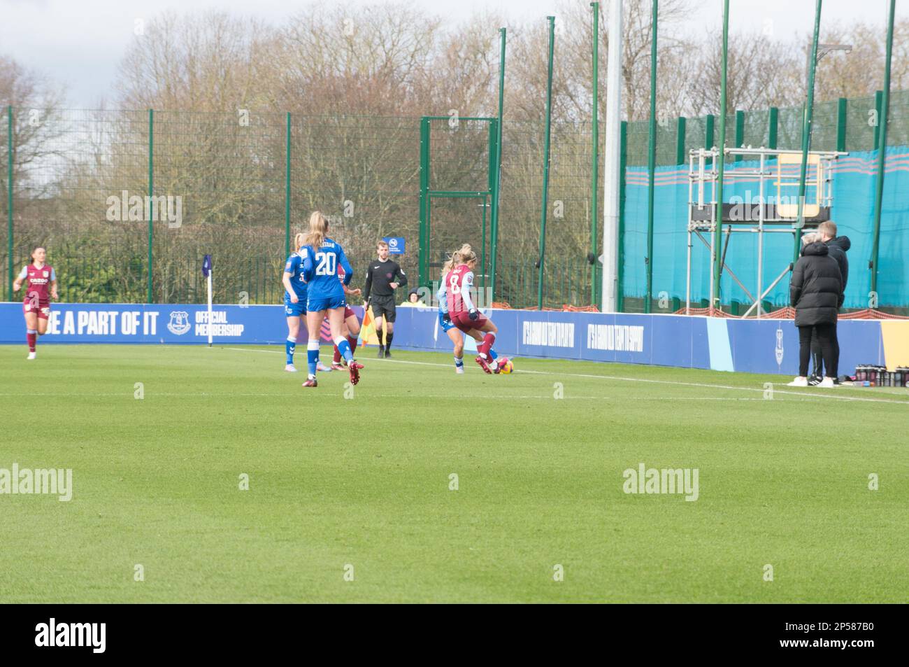 Walton, Liverpool. 05/03/2023, WSL Everton V Aston Villa im Walton Park Stadium, Liverpool Gewinnt Aston Villa mit 2,0 Punkten (Terry Scott/SPP) Guthaben: SPP Sport Press Photo. Alamy Live News Stockfoto