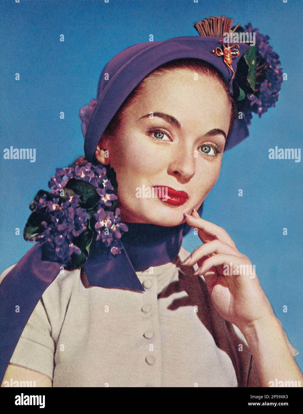1951 Werbefoto der Schauspielerin Ann Blyth. Stockfoto