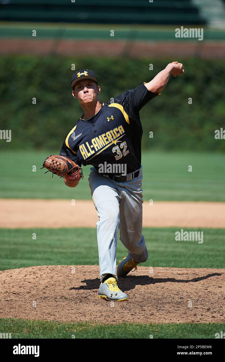 Pitcher Chris Kohler 32 of Los Osos High School in Alta Loma, California participates in the