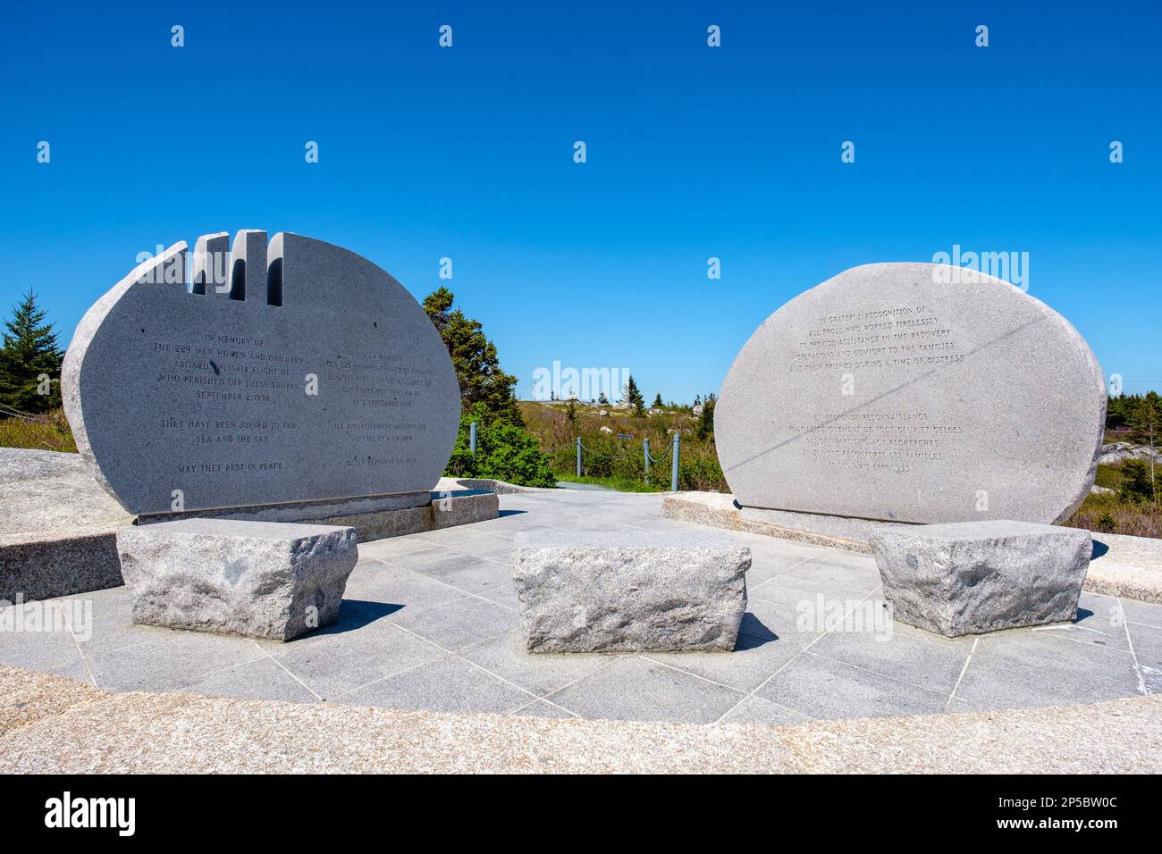 Swissair Flight 111 Crash Memorial, Peggy's Cove, Nova Scotia, Kanada Stockfoto