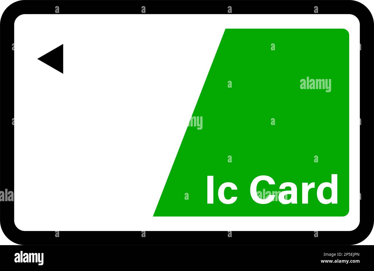 Symbol für flache IC-Karte. Smart Card-Symbol. Bearbeitbarer Vektor. Stock Vektor