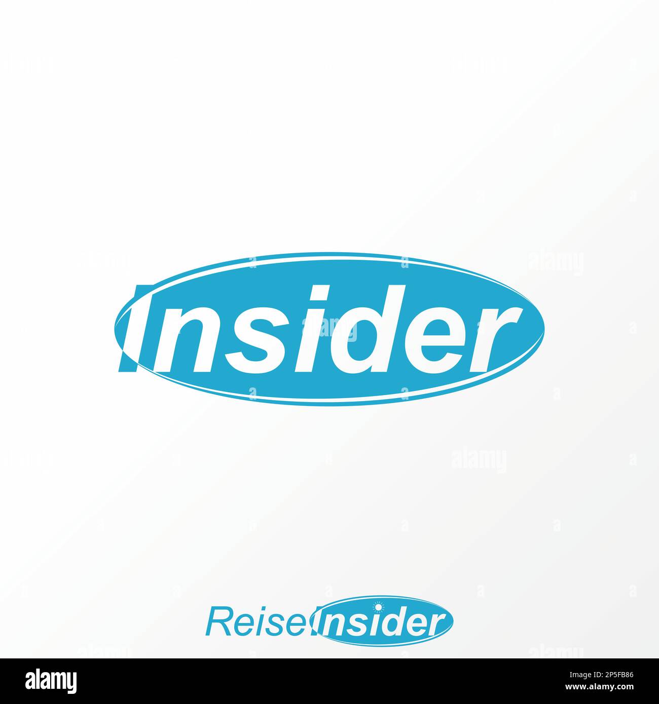 Logo-Design Grafikkonzept Creative Premium Free Vektorakzettel oder Wort INSIDER ohne serifenfarbene Schrift im Innern des Typographiemonogramms Stock Vektor