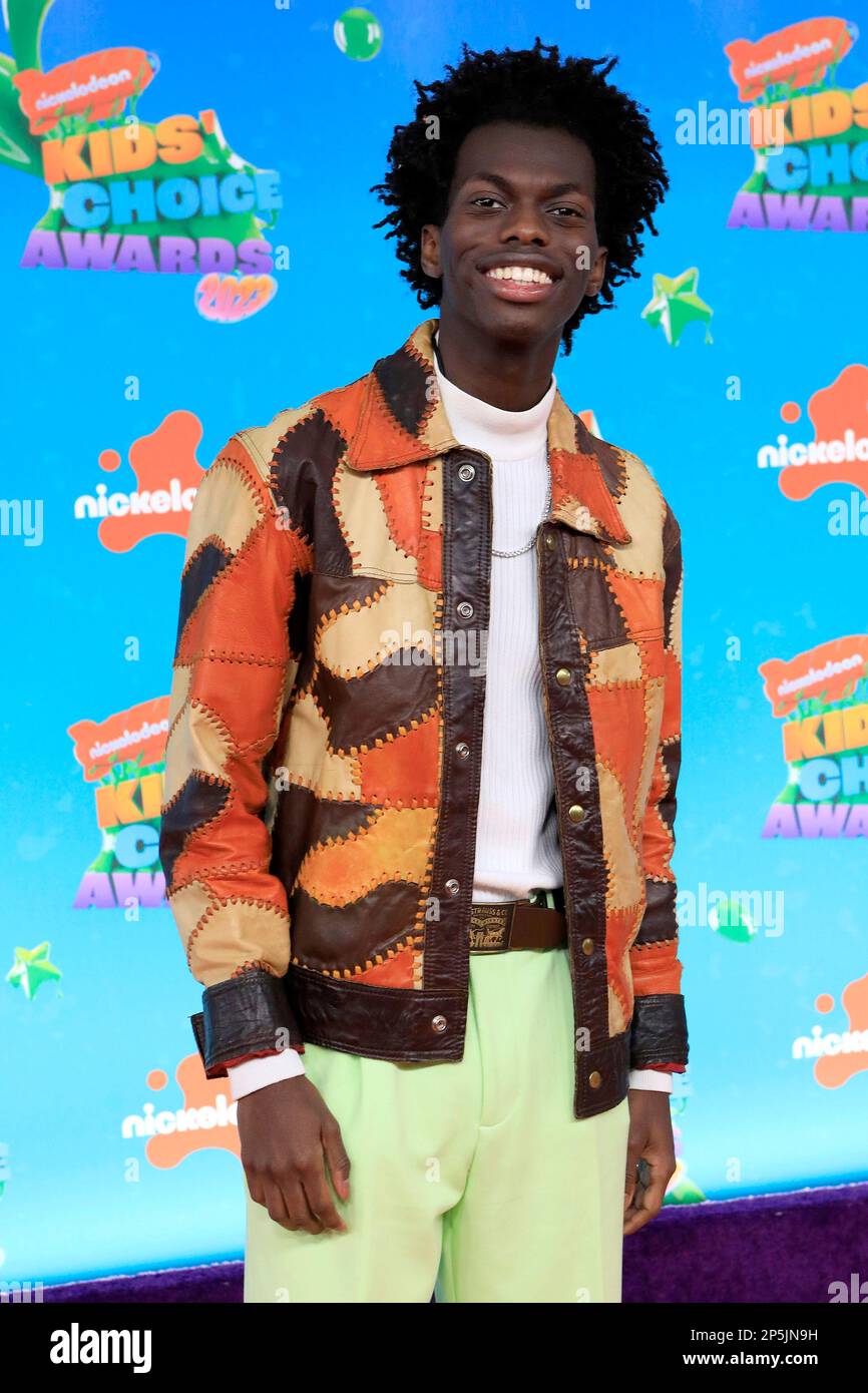 4. März 2023, Los Angeles, CA, USA: LOS ANGELES - 4. MÄRZ: Tim Johnson Jr bei den Kids Choice Awards 2023 im Microsoft Theater am 4. März 2023 in Los Angeles, CA (Kreditbild: © Kay Blake/ZUMA Press Wire) – NUR REDAKTIONELLE VERWENDUNG! Nicht für den kommerziellen GEBRAUCH! Stockfoto