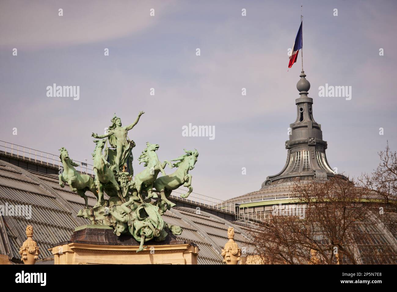 Pariser Wahrzeichen, Grand Palais Stockfoto
