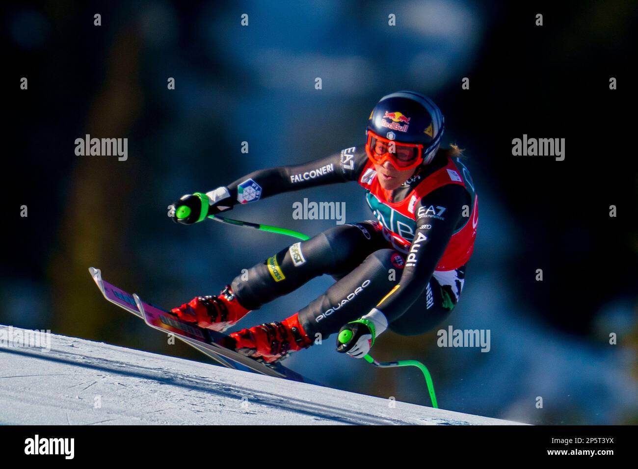 Kvitfjell 20230304. Sofia Goggia aus Italien bei der FIS Alpine Downhill World Cup für Frauen in Kvitfjell. Foto: Stian Lysberg Solum/NTB Stockfoto