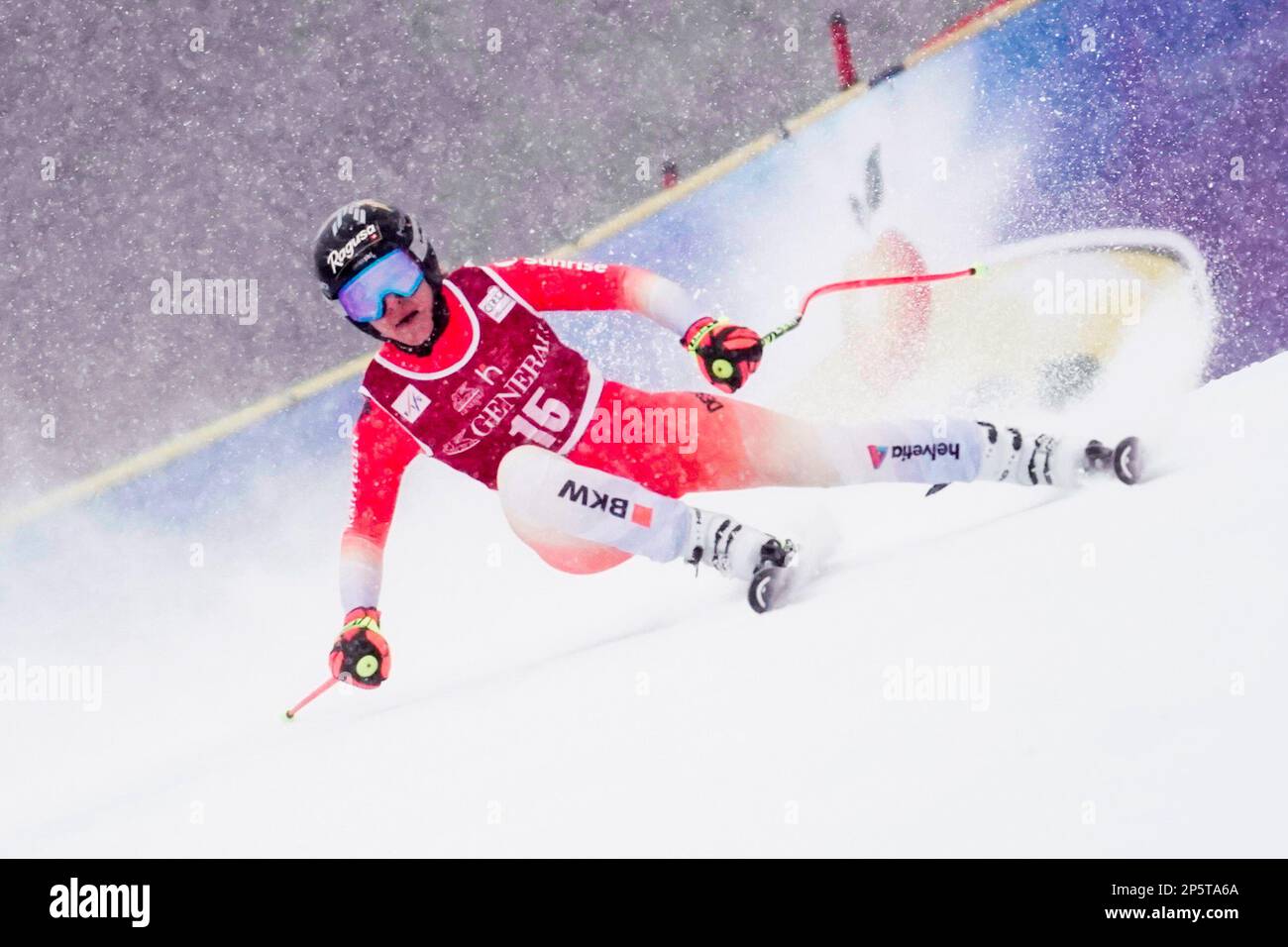 Kvitfjell 20230305. Sofia Goggia aus Italien bei der FIS-Weltmeisterschaft im alpinen Super G für Frauen in Kvitfjell. Foto: Stian Lysberg Solum/NTB Stockfoto