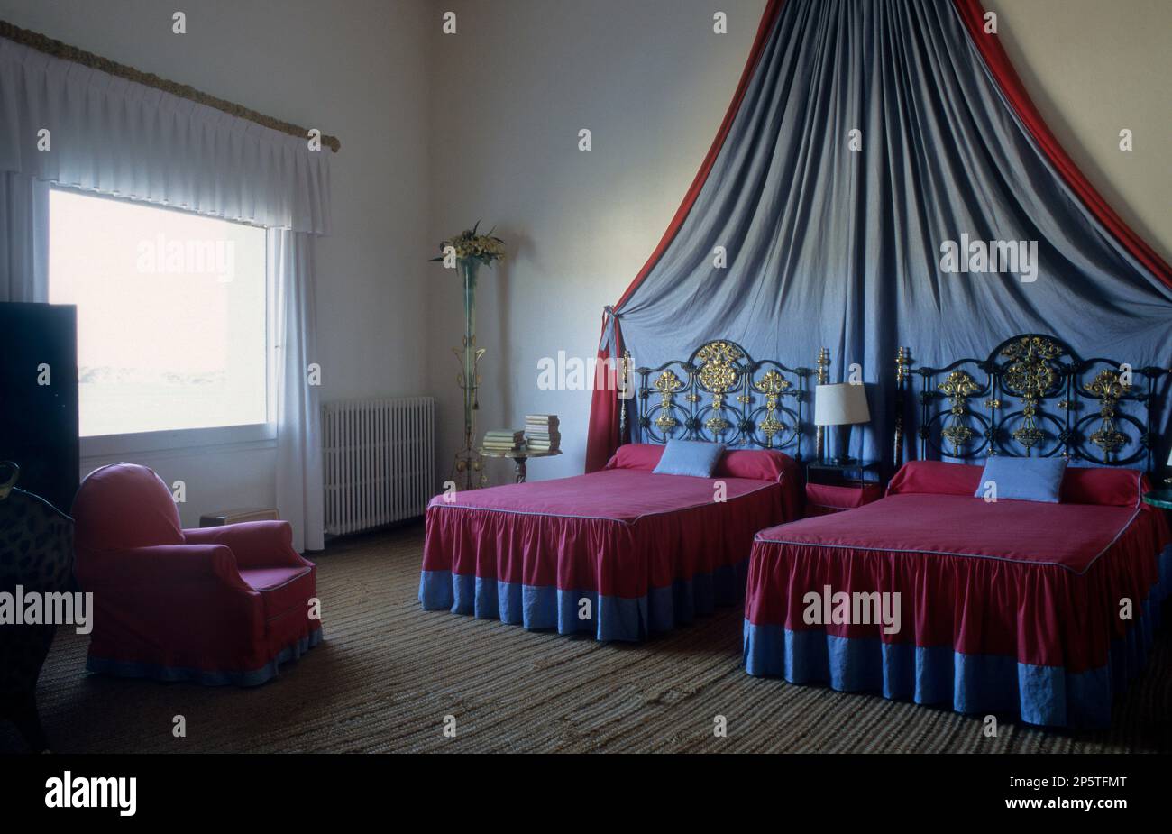 Dalí´s Haus in Port Lligat. Bedroom.Costa Brava. Provinz Girona. Katalonien. Spanien Stockfoto