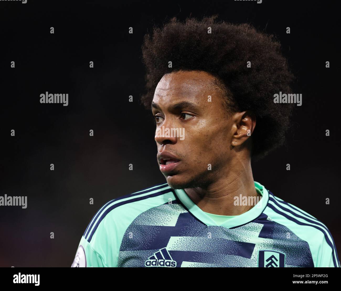 London, England, 6. März 2023. Willian von Fulham während des Premier League-Spiels im GTECH Community Stadium, London. Das Bild sollte lauten: Paul Terry/Sportimage Stockfoto