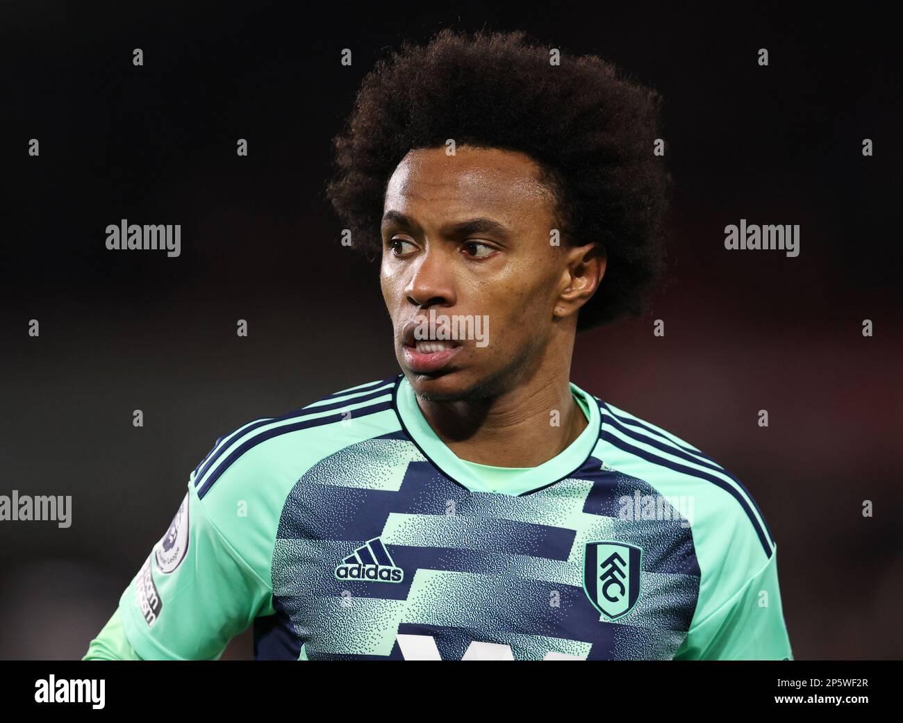 London, England, 6. März 2023. Willian von Fulham während des Premier League-Spiels im GTECH Community Stadium, London. Das Bild sollte lauten: Paul Terry/Sportimage Stockfoto