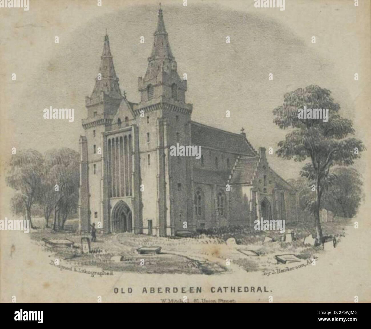 Alte Kathedrale Von Aberdeen, John Henderson Stockfoto