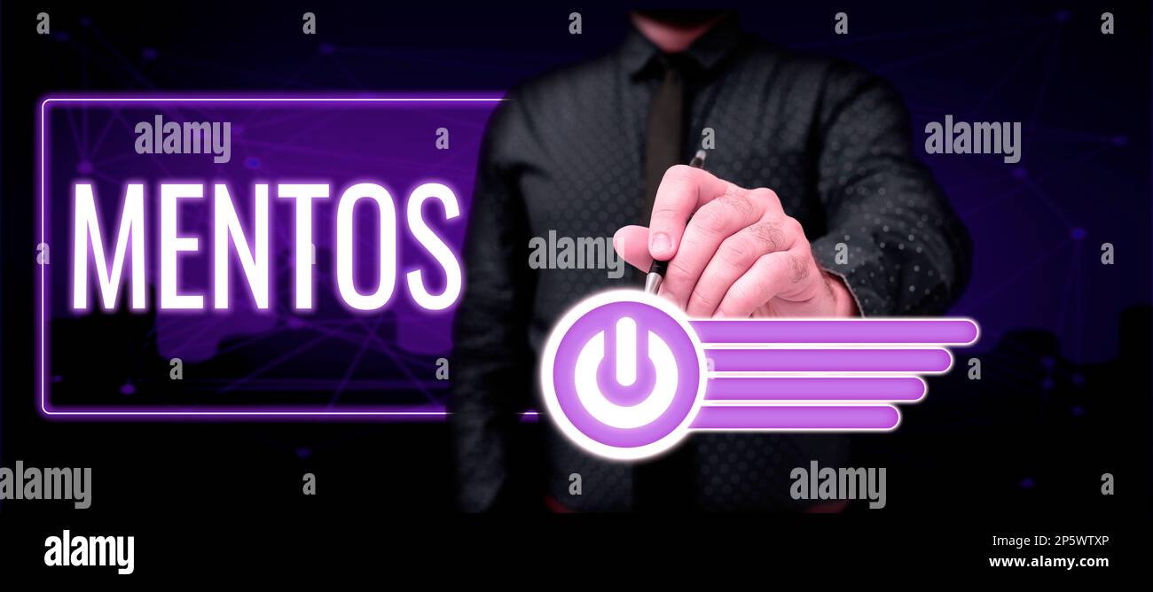 Text mit Inspiration Mentos. Wort für Stil jamaikanischer Volksmusik basierend auf traditionellem Tanzrhythmus Stockfoto