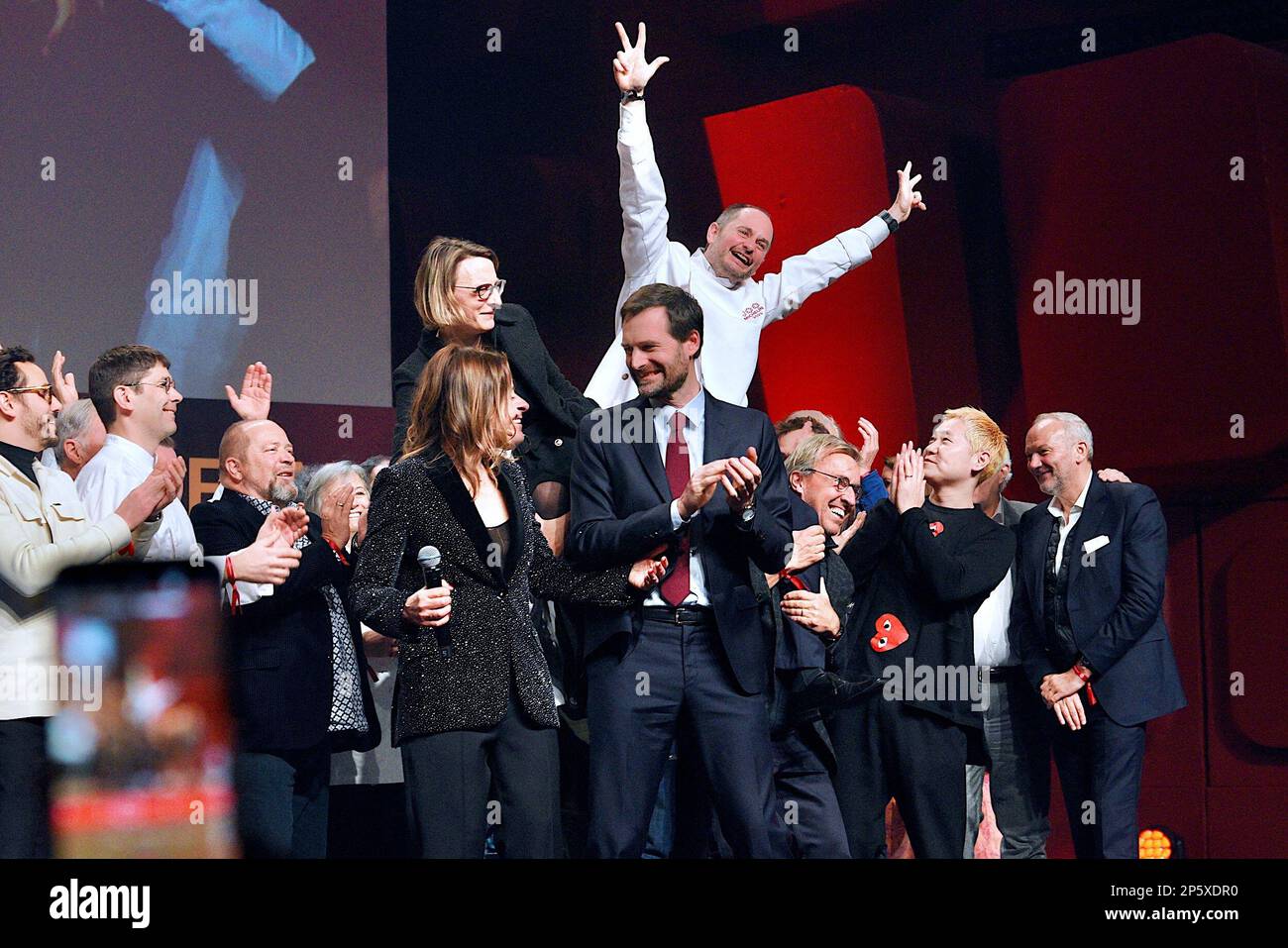 Straßburg, Frankreich. 06. März 2023. Alexandre Couillon während der 2023. Ausgabe der Michelin-Preisverleihung am 6. März 2023 in Straßburg, Ostfrankreich. Foto von Nicolas Roses/ABACAPRESS.COM Kredit: Abaca Press/Alamy Live News Stockfoto