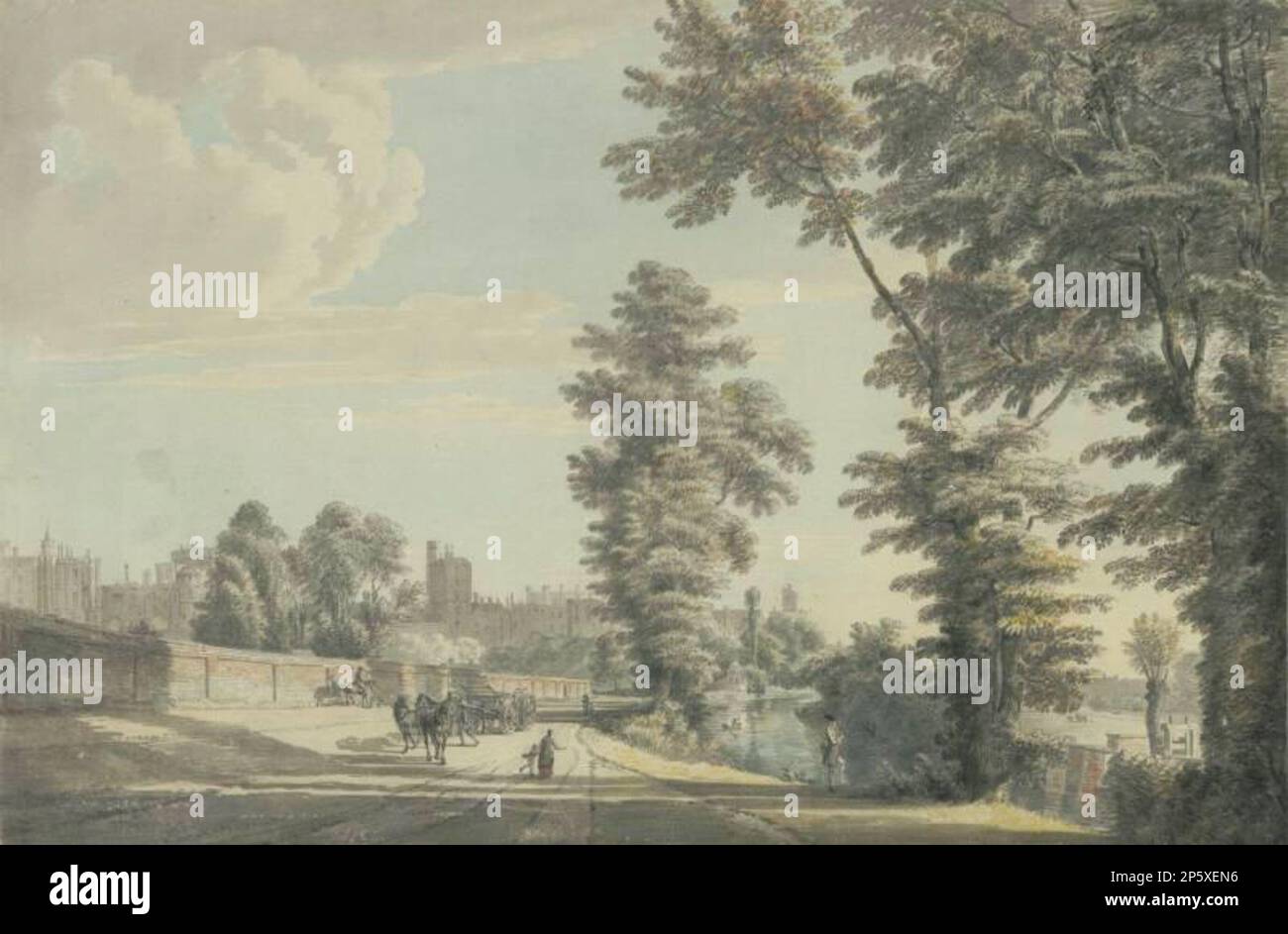 Schloss Windsor, Paul Sandby (Nottingham, England, 1725 - 1809) Stockfoto