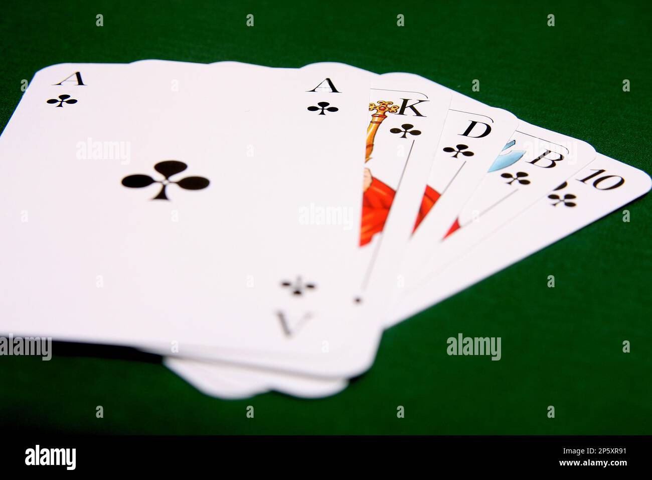 Royal flush Stockfoto