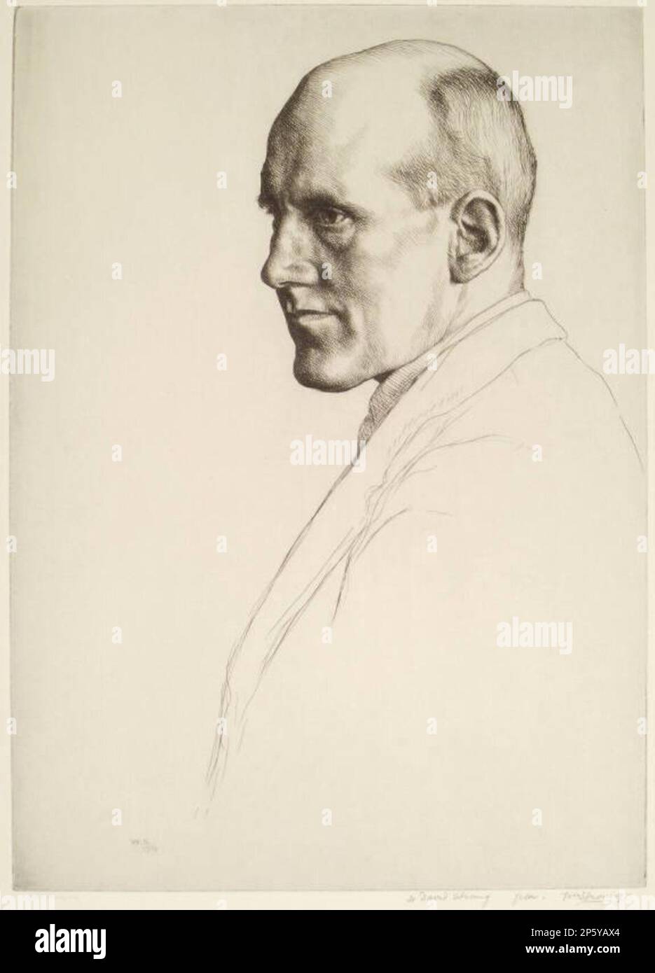 James Craig Annan, William Strang (Dumbarton, Schottland, 1859-1921) 1916 Stockfoto