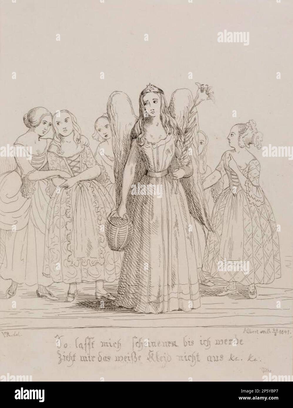 Mignon - von Wilhelm Meister von Goethe, Prinz Albert (Coburg, Deutschland, 1819 - 1861) 1841 Stockfoto