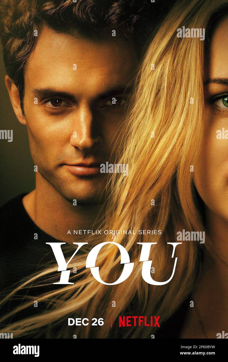Du tv-Poster Penn Badgley Stockfoto