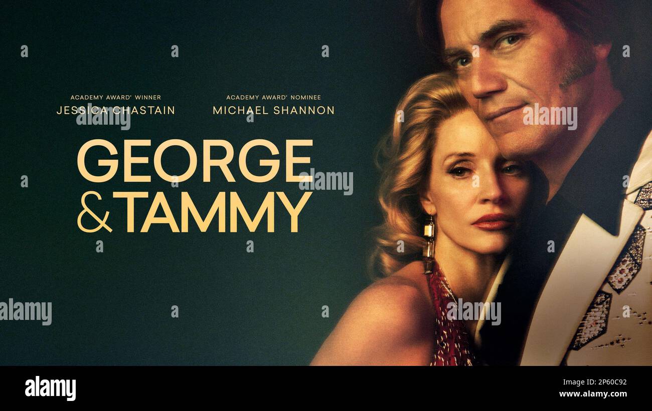 George und Tammy Jessica Chastain & Michael Shannon Poster Stockfoto